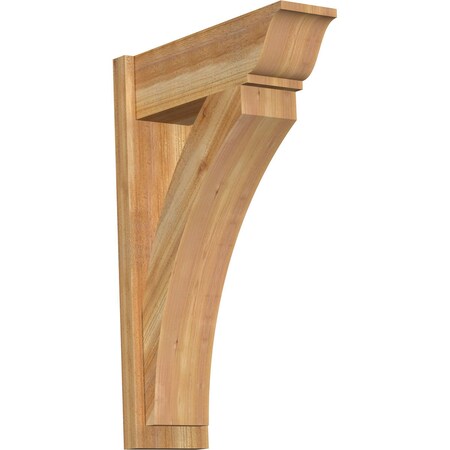 Ekena Millwork Thorton Rough Sawn Traditional Outlooker, Western Red Cedar, 8"W x 24"D x 36"H OUT08X24X36THR01RWR